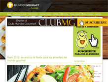 Tablet Screenshot of mundogourmet.cl